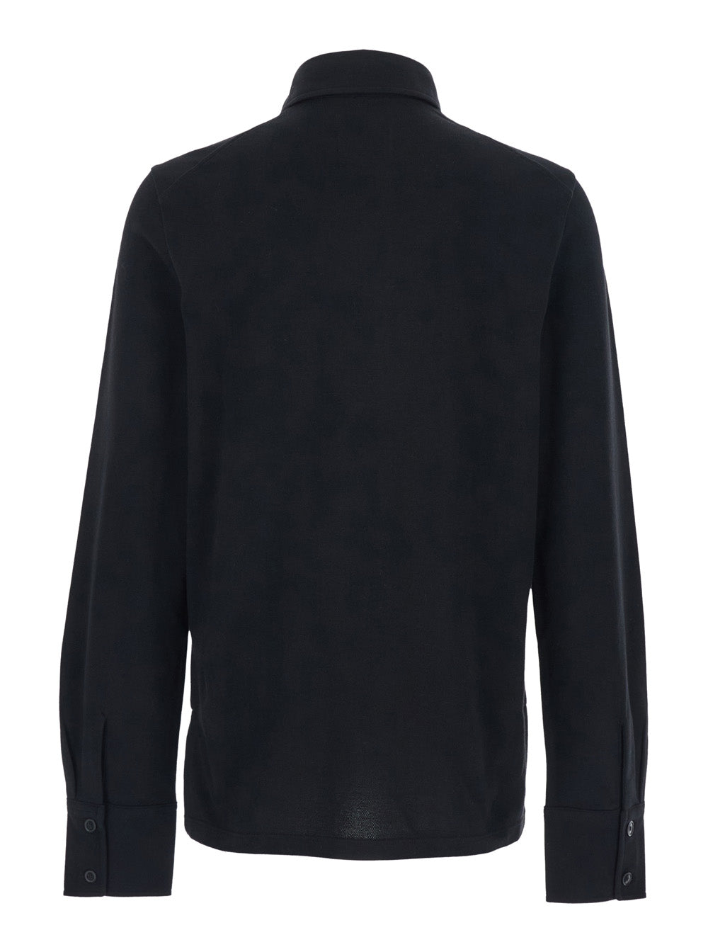 Vivienne Westwood Men Black Long-Sleeved Polo Shirt With Tone-On-Tone Logo On The Front In Cotton Man VIVIENNE WESTWOOD