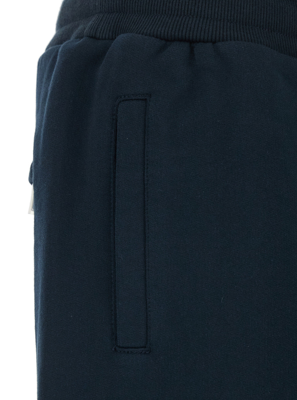 Dolce & Gabbana Men Blue Bermuda Shorts With Elasticated Waist And Logo On The Back In Cotton Man DOLCE & GABBANA
