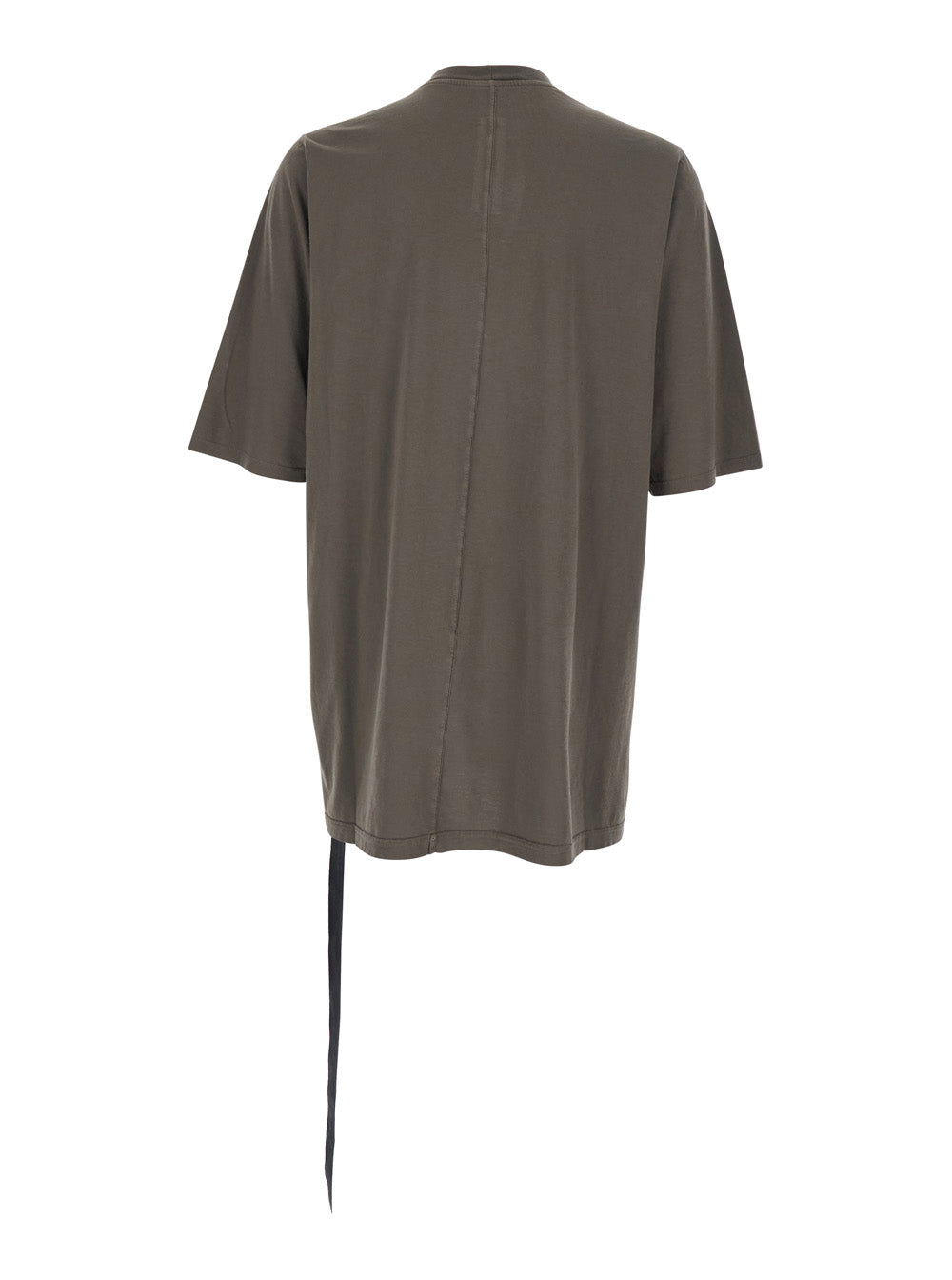 Drkshdw Men Gray Crew Neck T-Shirt With Raised Collar For Men DRKSHDW