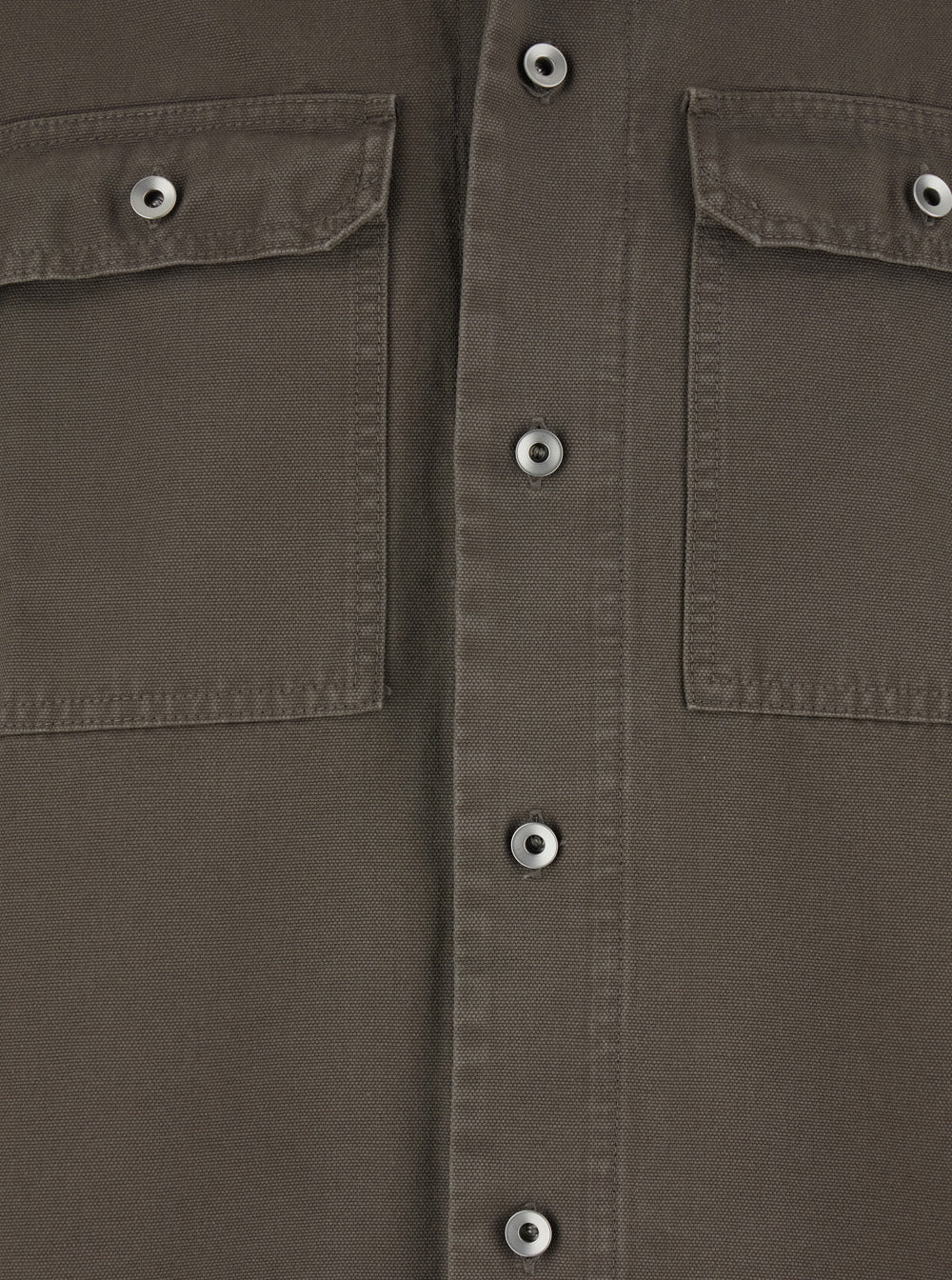 Drkshdw Men Grey 'Magnum Tommy' Short-Sleeved Button-Up Shirt In Cotton Man DRKSHDW