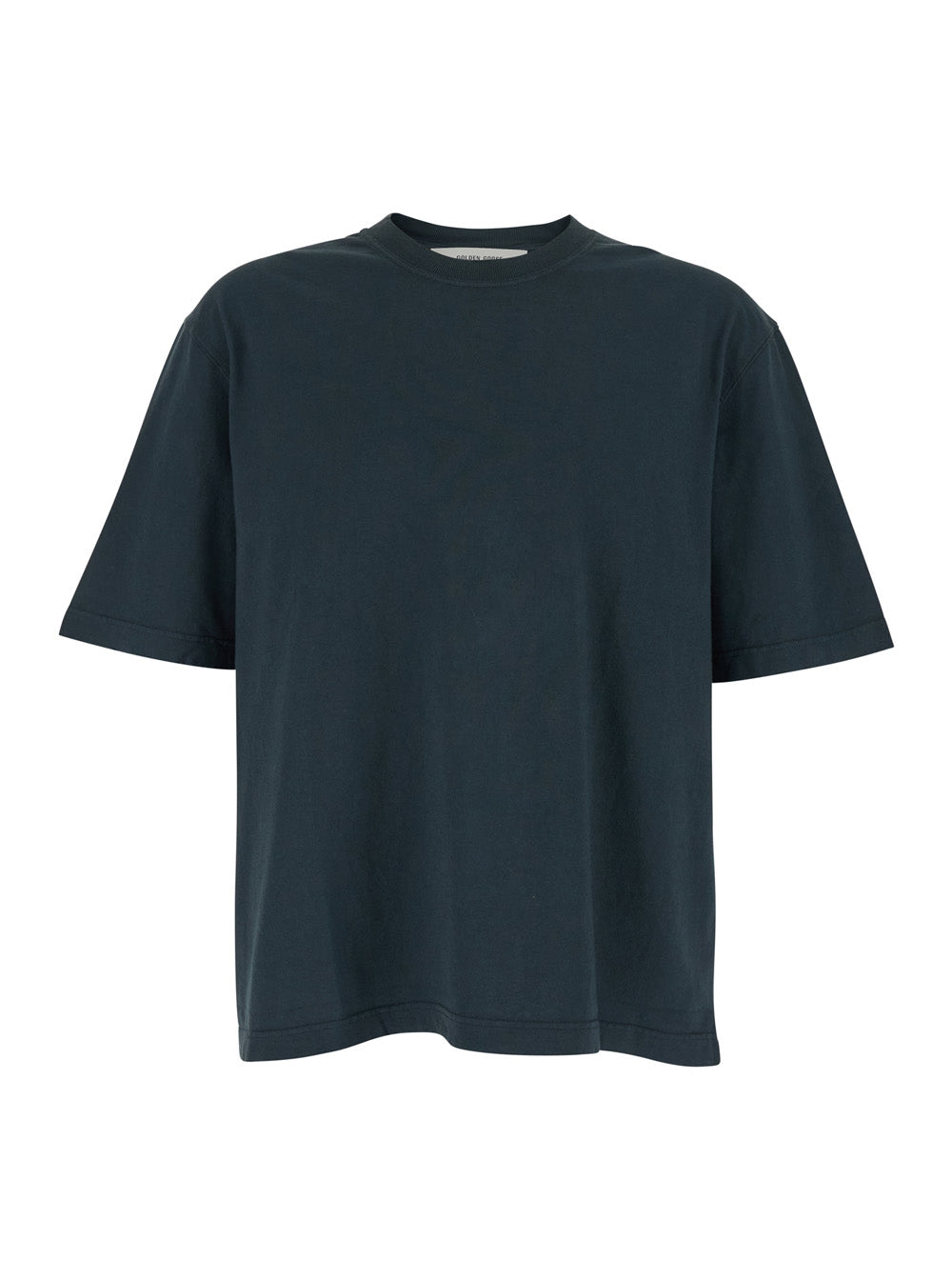 Golden Goose Men Black T-Shirt With Maxi Logo On The Back In Cotton For Men GOLDEN GOOSE