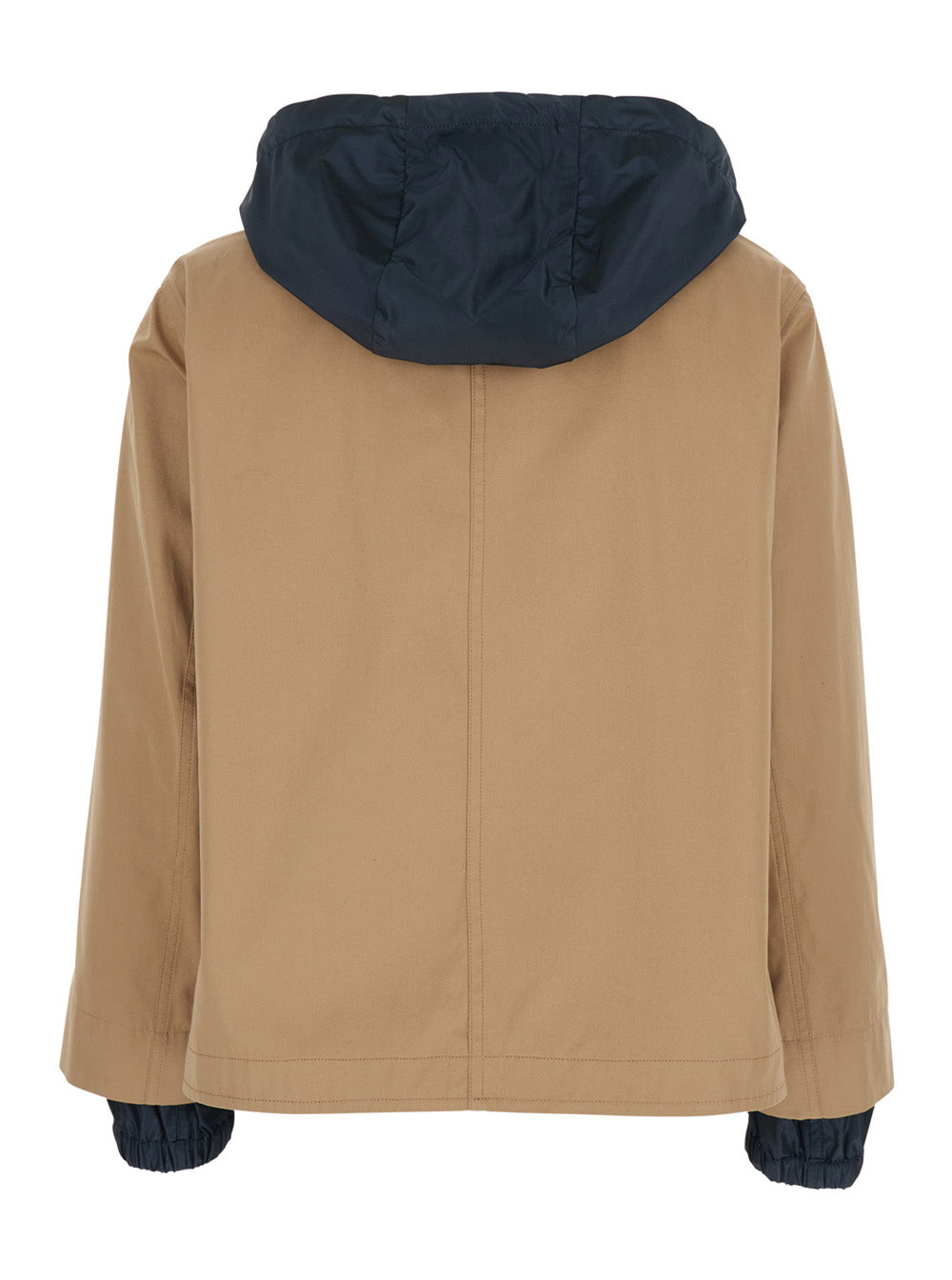 Herno Women Reversible Brown Cotton Jacket With Hood For Women HERNO