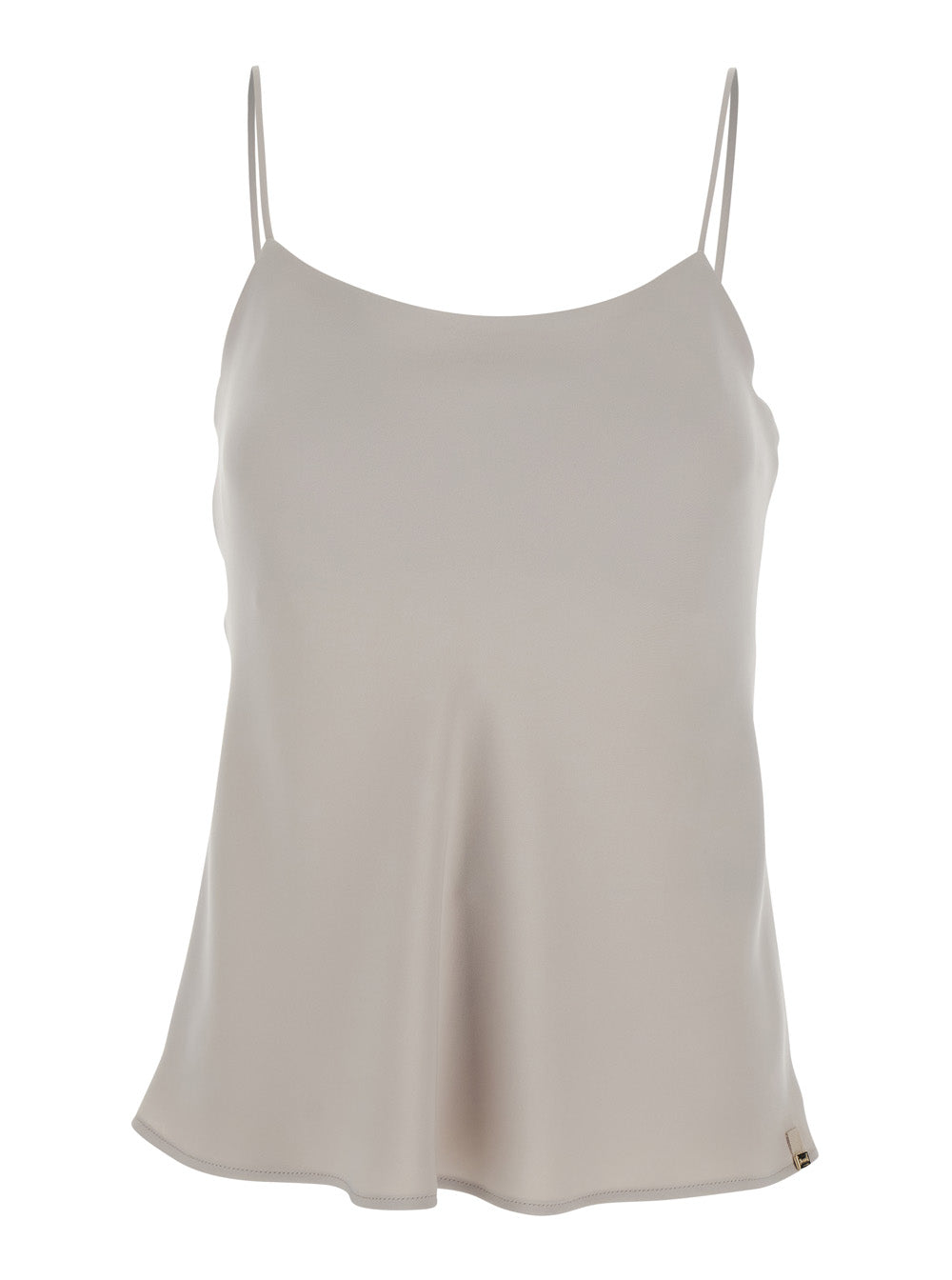 Herno Women White U-Neck Top In Tech Fabric Woman HERNO