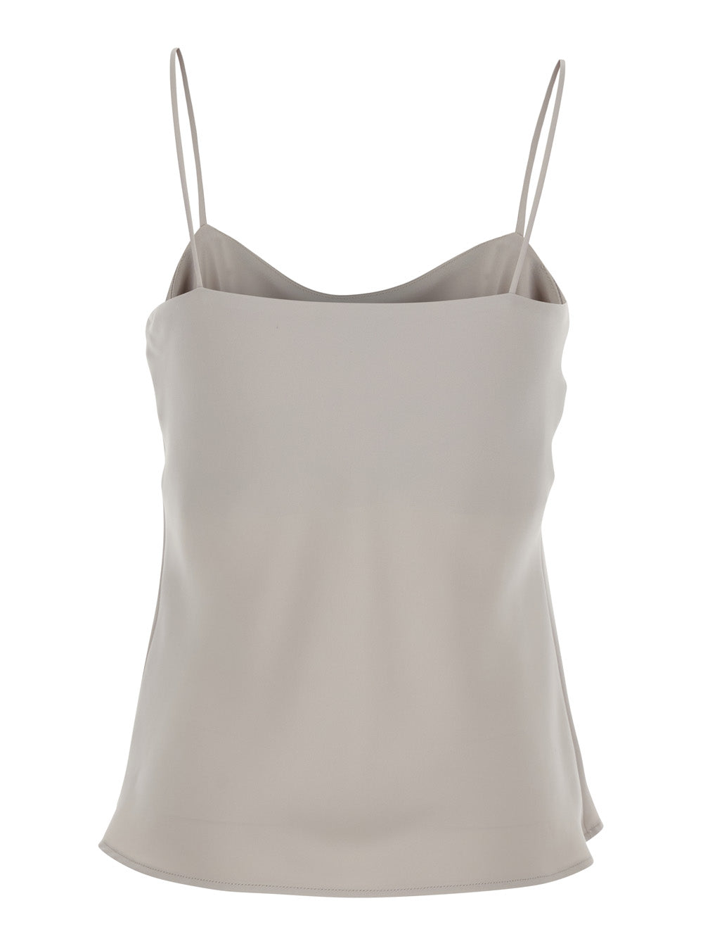 Herno Women White U-Neck Top In Tech Fabric Woman HERNO