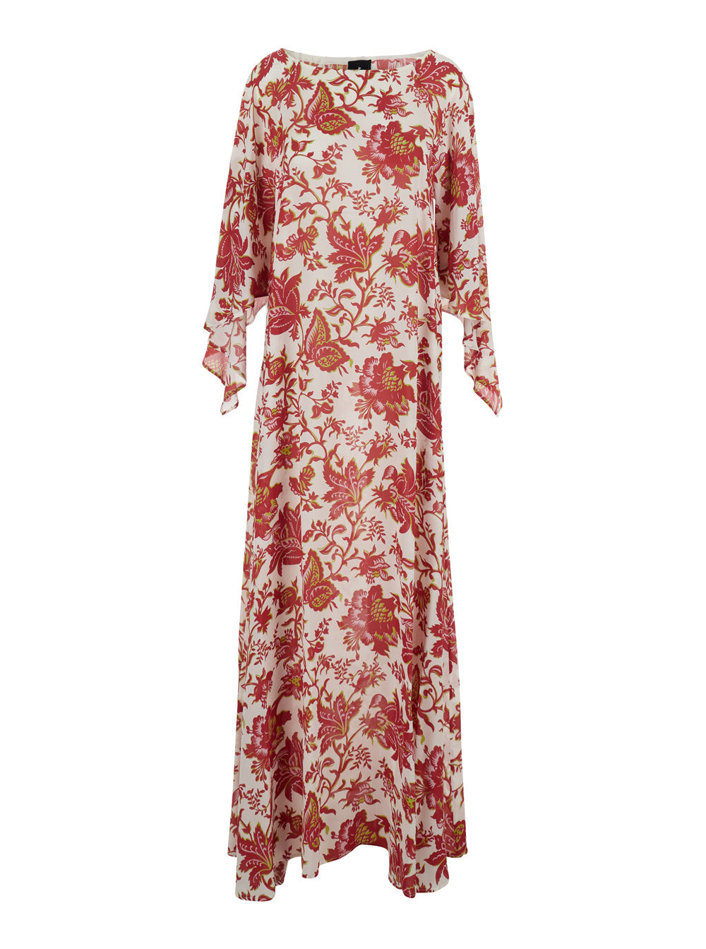 Etro Women Orange Long Dress With Floral Print In Viscose For Women ETRO
