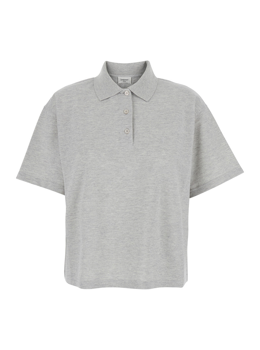 Saint Laurent Women Polo Oversized Pique Coton Polyester SAINT LAURENT