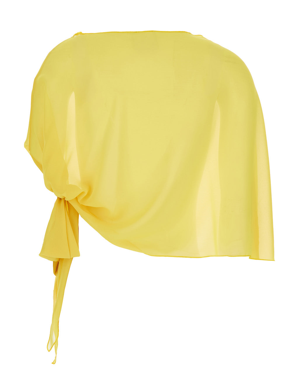 Leplain Women Yellow Stole With Side Knot In Tech Fabric Woman LEPLAIN