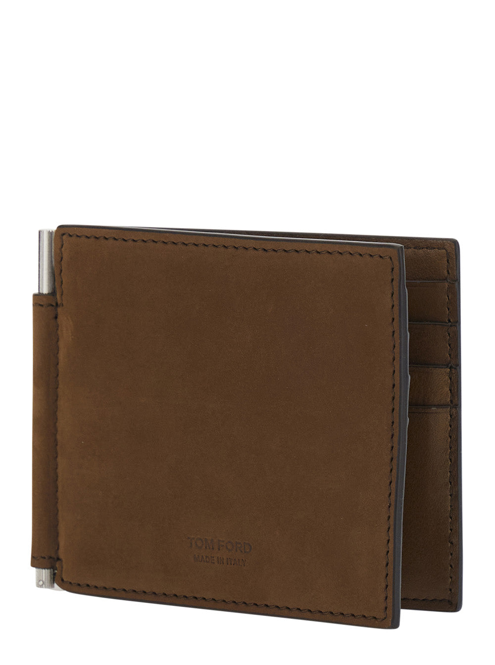 Tom Ford Men Natural Nubuck T Line Money Clip Wallet TOM FORD
