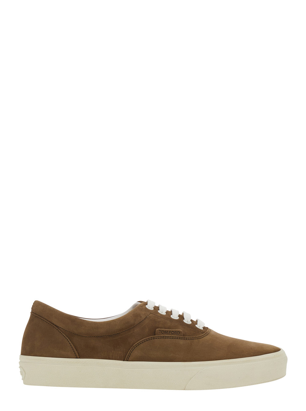Tom Ford Men Brown 'Jude' Sneakers With In Nubuck For Men TOM FORD