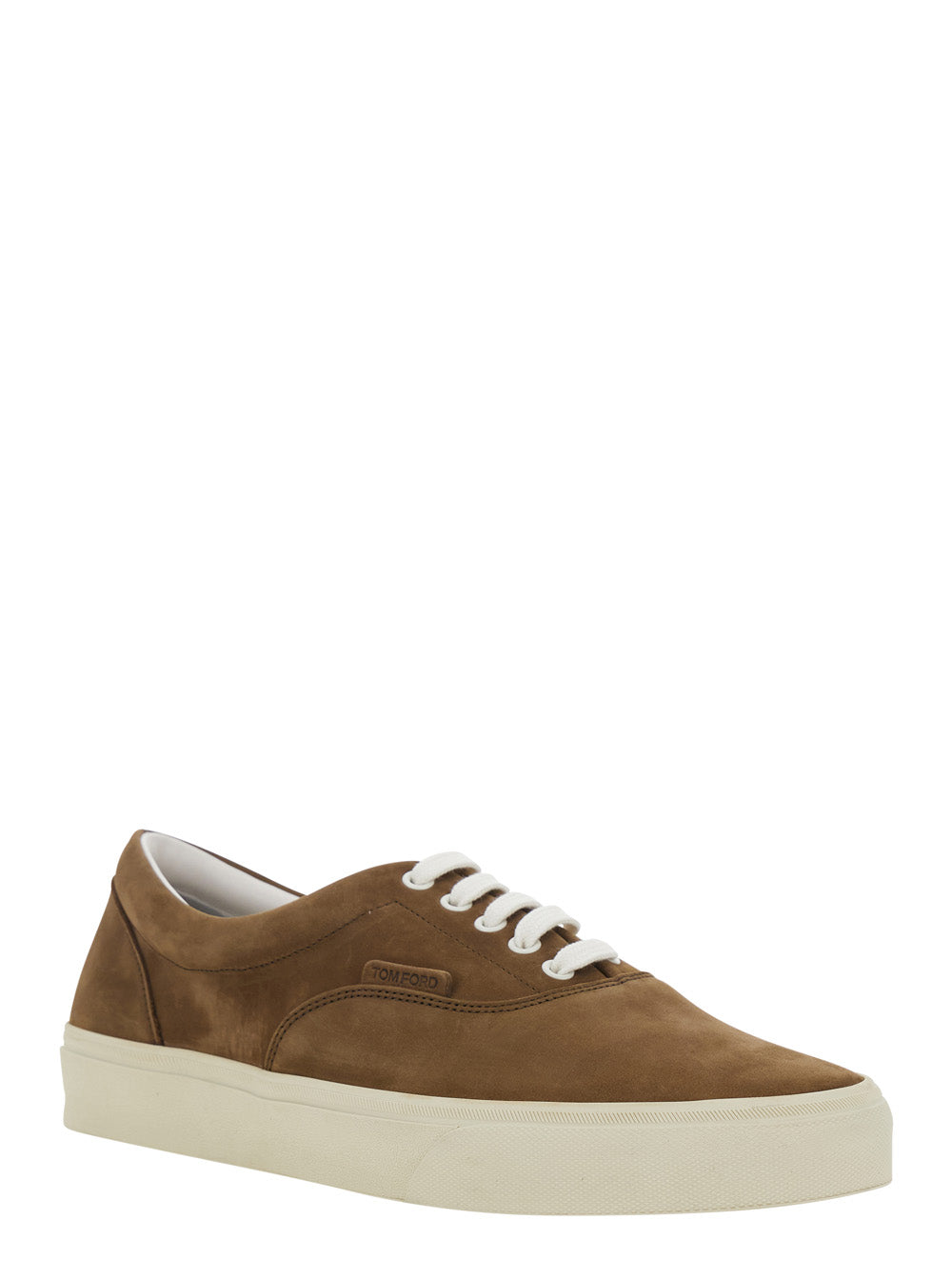 Tom Ford Men Brown 'Jude' Sneakers With In Nubuck For Men TOM FORD