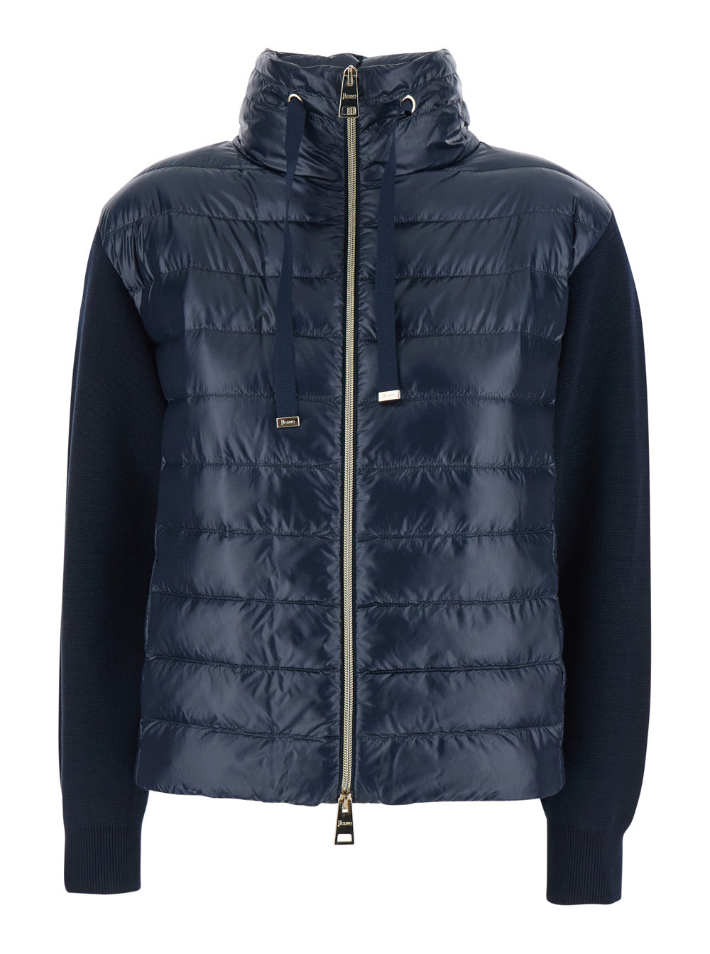 Herno Women Bimaterial Cotton Nylon Jacket HERNO