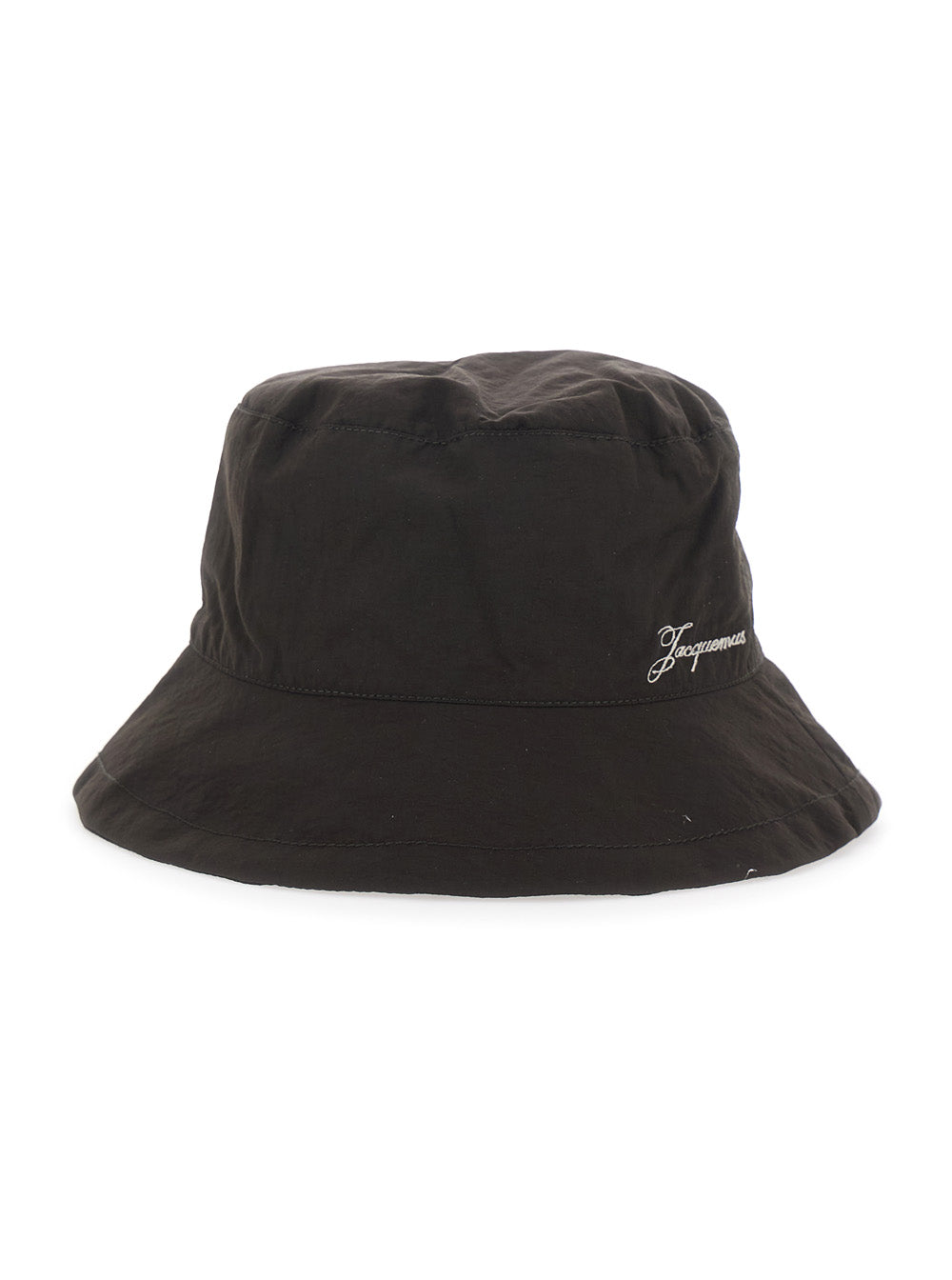 Jacquemus Men 'Le Bob Baluchon' Brown Hat With Logo Lettering In Tech Fabric Man JACQUEMUS