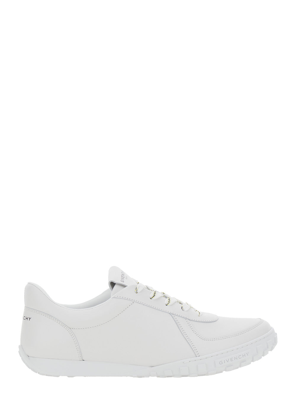 Givenchy Men 'Glide' White Sneaker With Logo Lettering On The Tongue And Heel In Leather For Men GIVENCHY