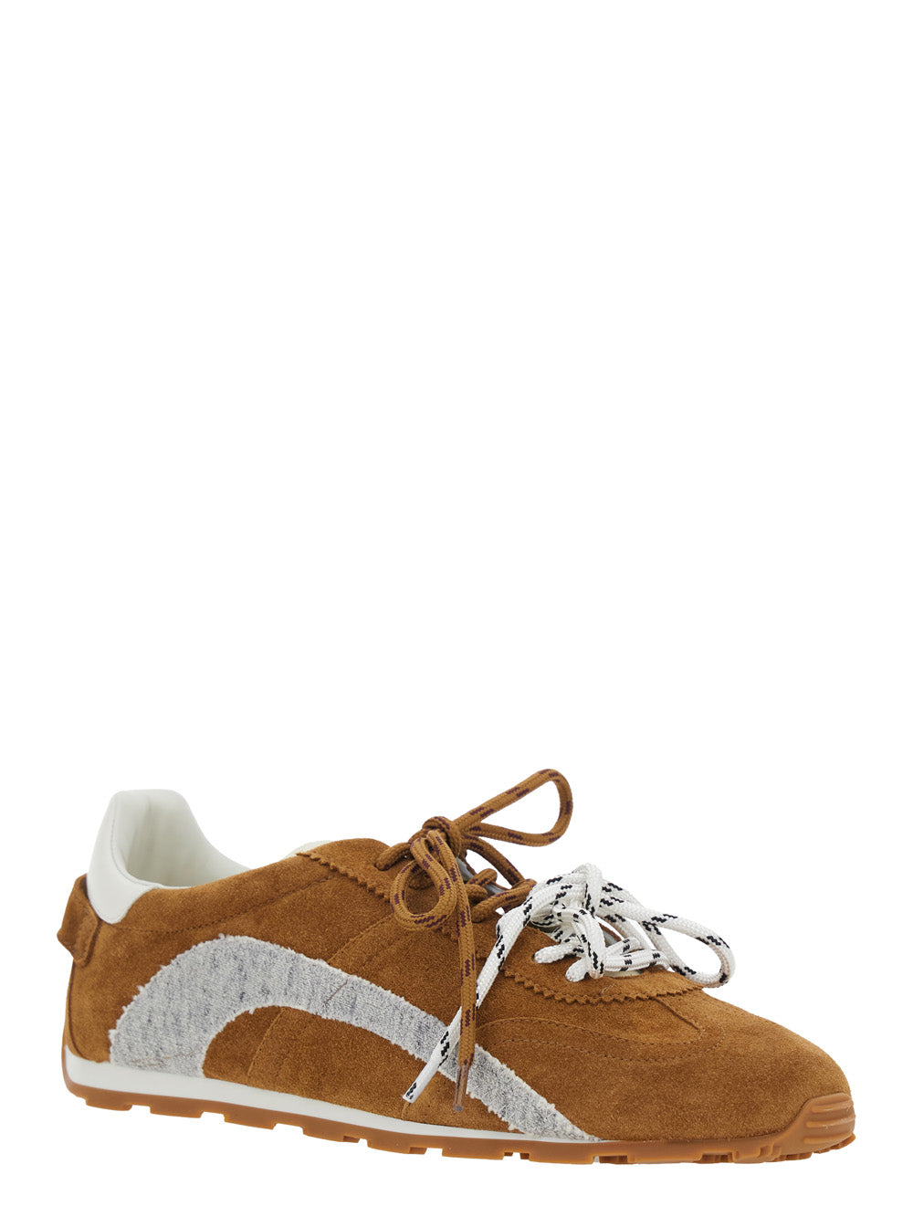 Dsquared2 Men Dc-642 Brown Sneakers With Leather Upper DSQUARED2
