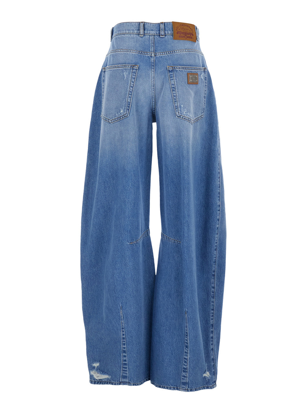 Dolce & Gabbana Women Blue Five-Pocket Balloon Effect Jeans In Denim For Women DOLCE & GABBANA
