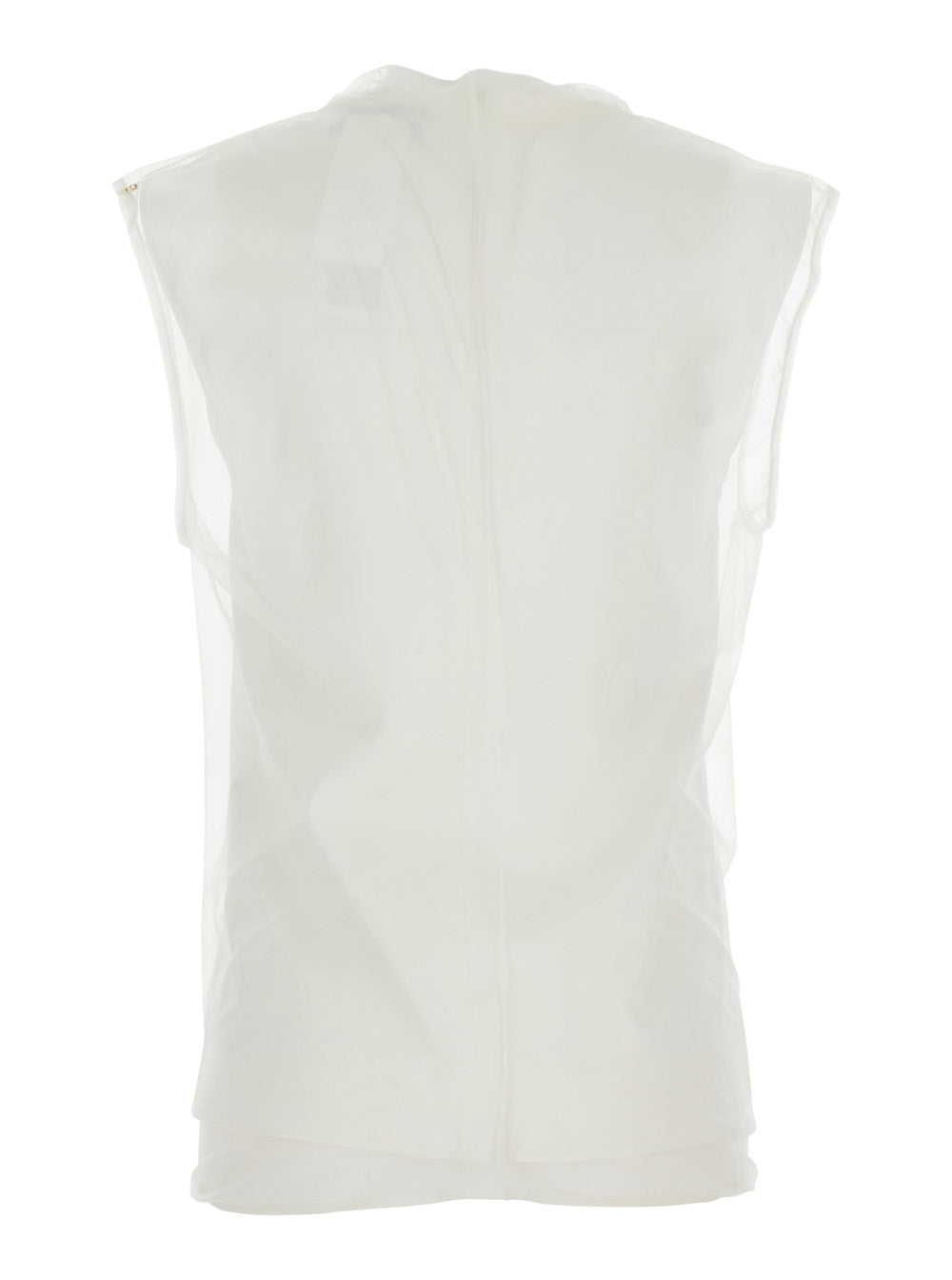 Sportmax Women Spsgenero White Shirt With Long Sleeves And Pointed Collar In Polyamide For Women SPORTMAX