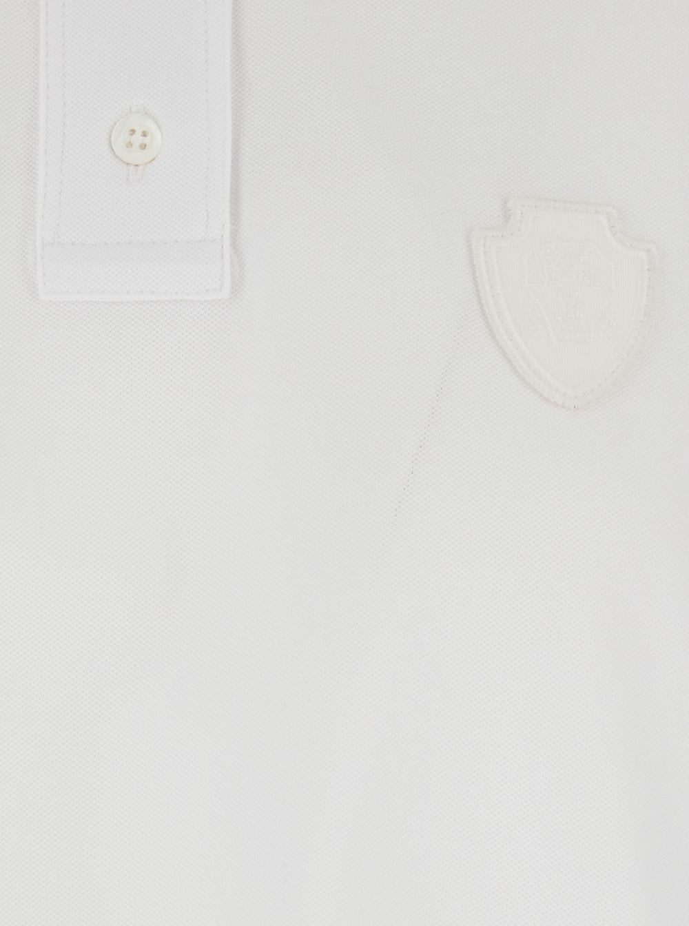 Brunello Cucinelli Women White Polo With Front Logo Patch In Cotton For Women BRUNELLO CUCINELLI