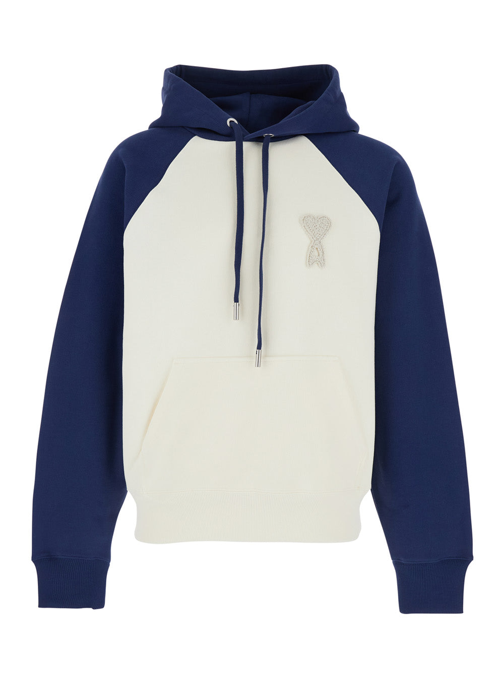 Ami Paris Men Boxy Fit Hoodie With Ami De Coeur Knitted Patch AMI PARIS