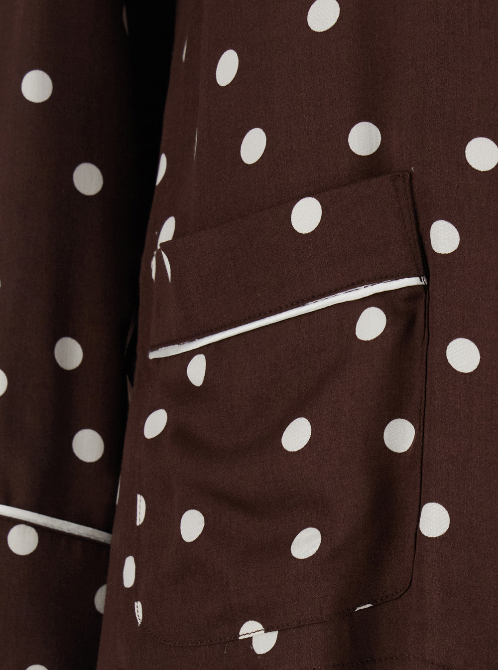 Leplain Women Brown Suit With Polka Dot Motif In Silk Blend Women LEPLAIN