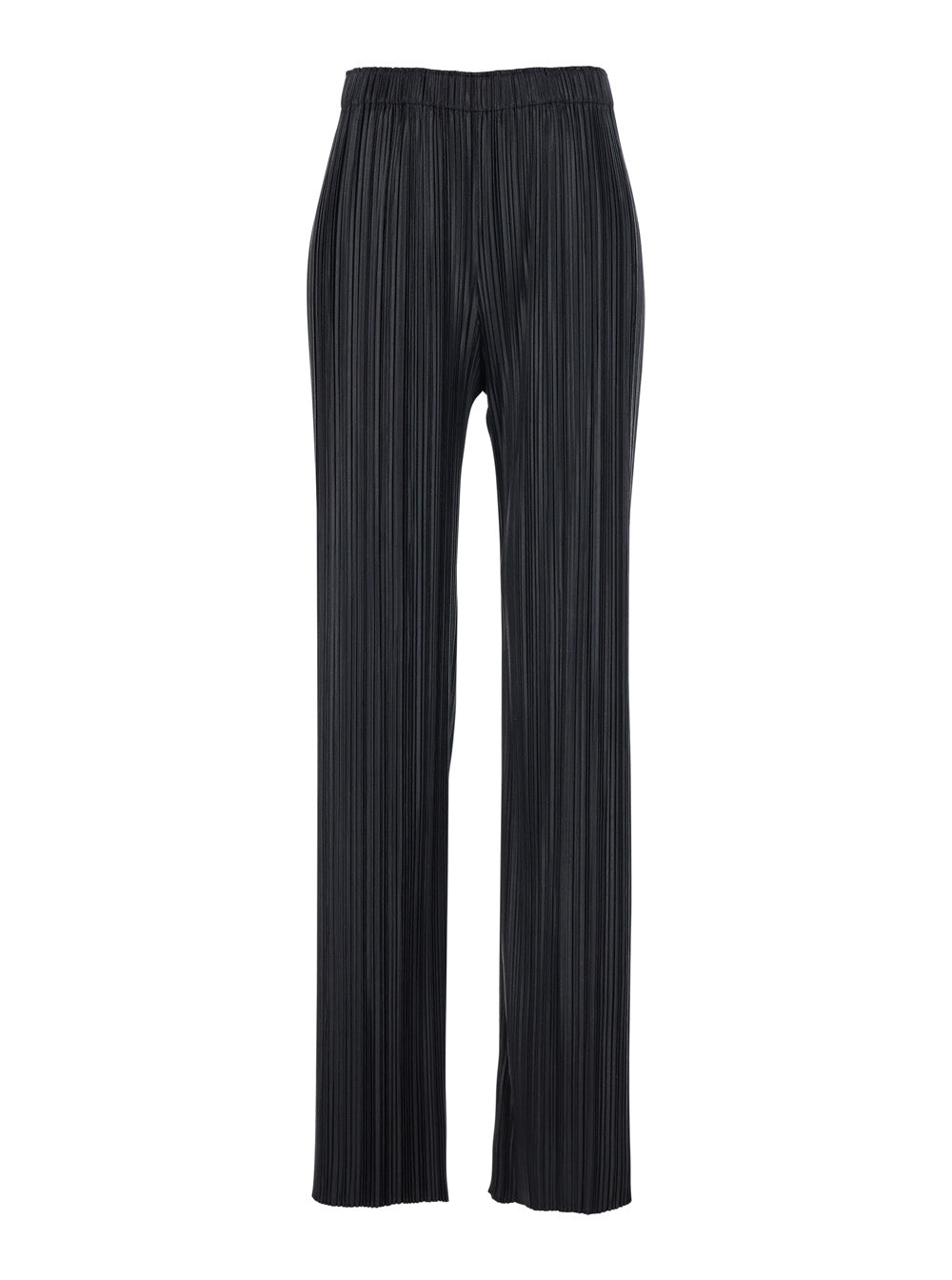 Phoebe Philo Women Black 'Razor Pleat' Trousers With Front Pleats And High Waist In Tech Fabric For Women PHOEBE PHILO