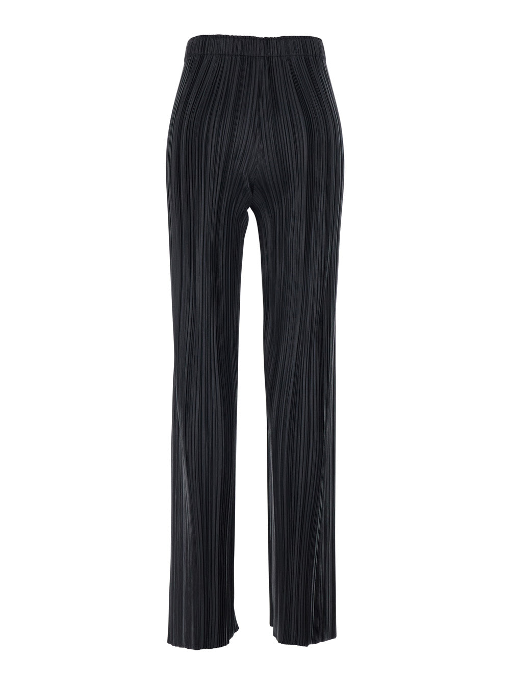 Phoebe Philo Women Black 'Razor Pleat' Trousers With Front Pleats And High Waist In Tech Fabric For Women PHOEBE PHILO