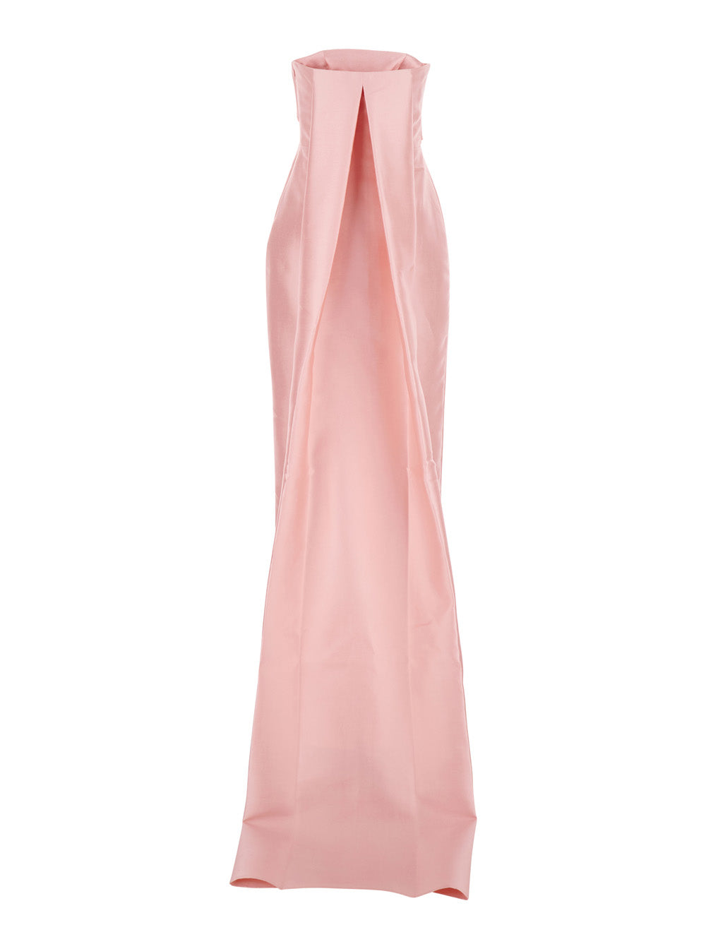 Solace London Women Kiki Midaxi Dress Pink Long Dress With V-Neck And Pleated Details In Polyester Women SOLACE LONDON