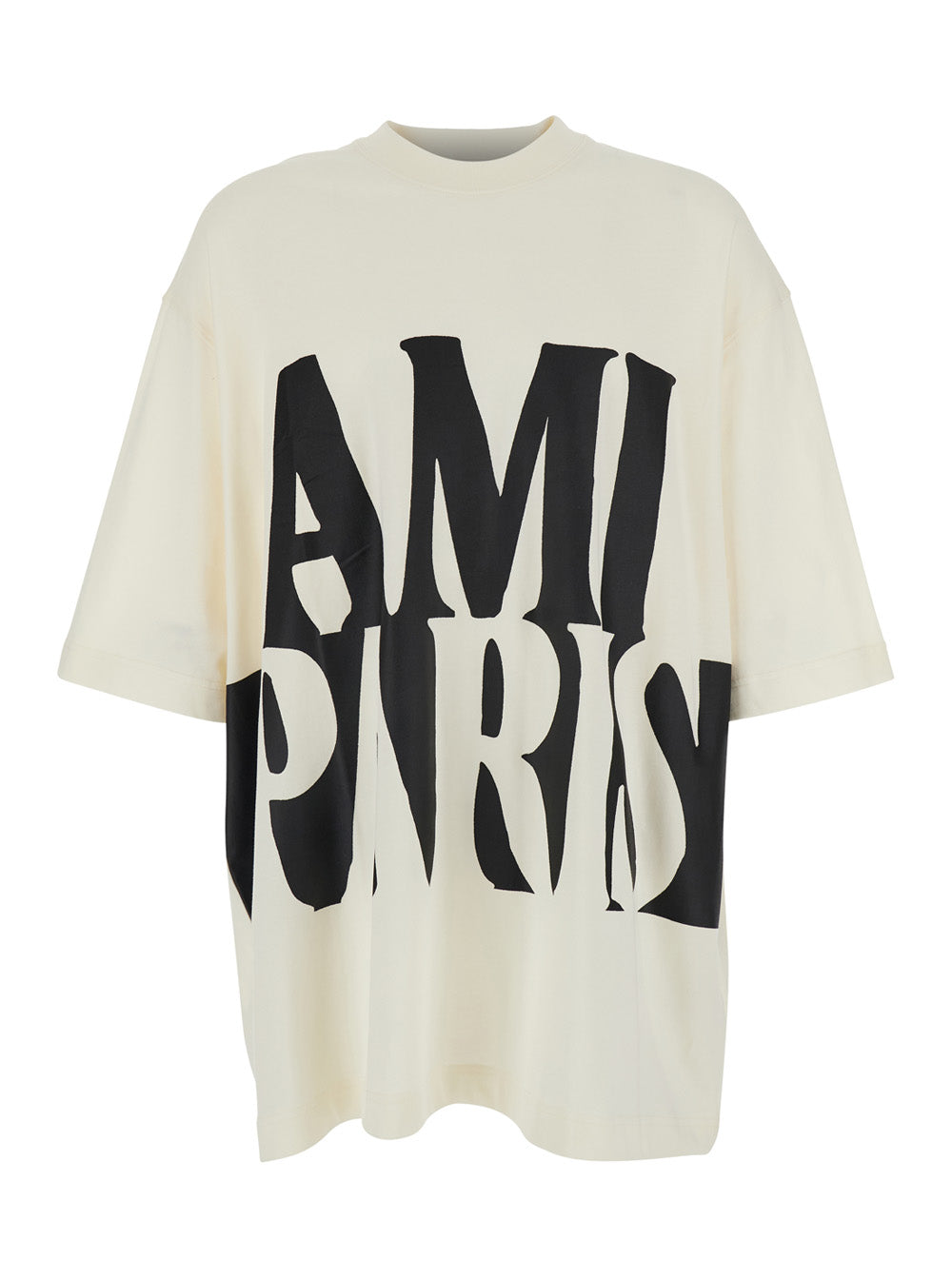 Ami Paris Men Oversize Fit Short Sleeves Teeshirt With Ami Paris Print AMI PARIS