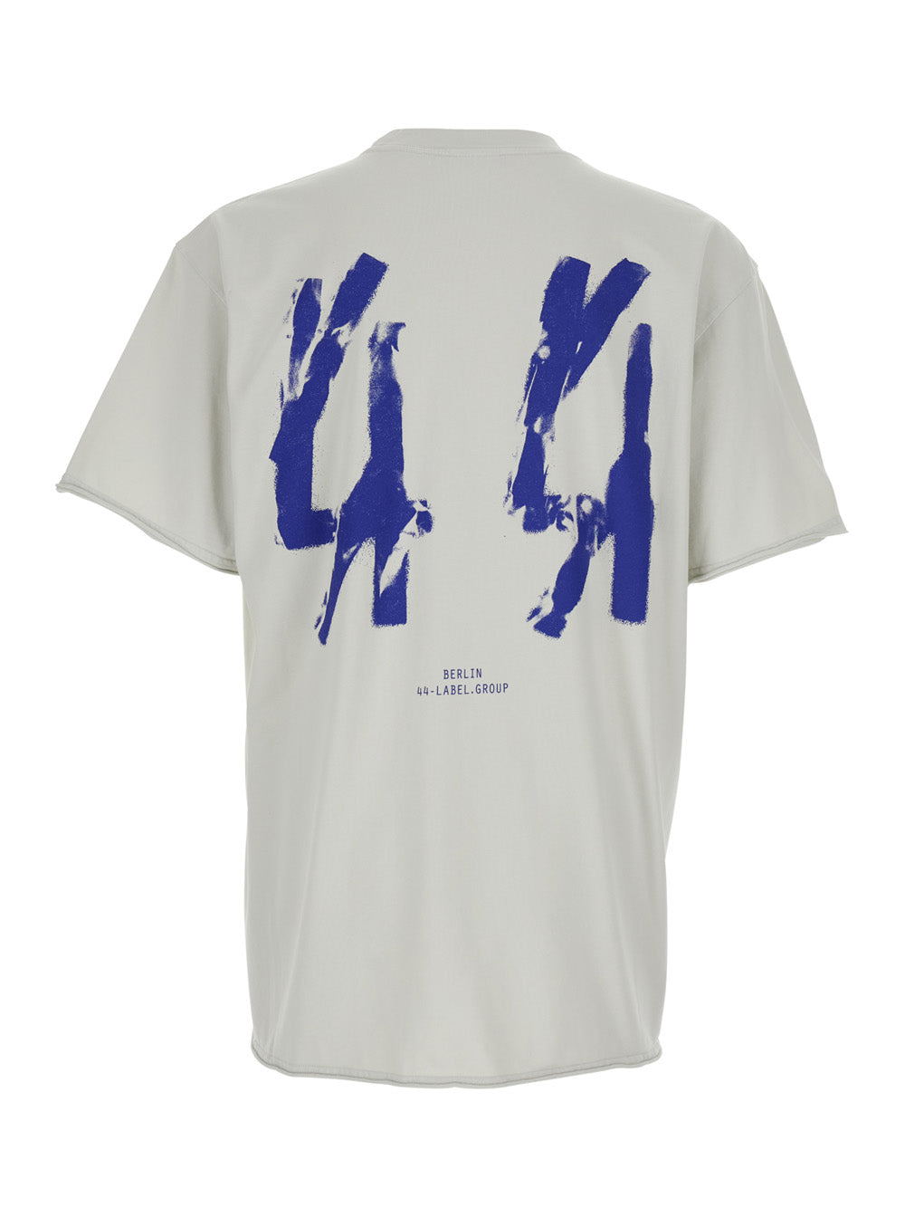 44 Label Group Men White Cotton T-Shirt With Short Sleeves And Logo On Front For Men 44 LABEL GROUP