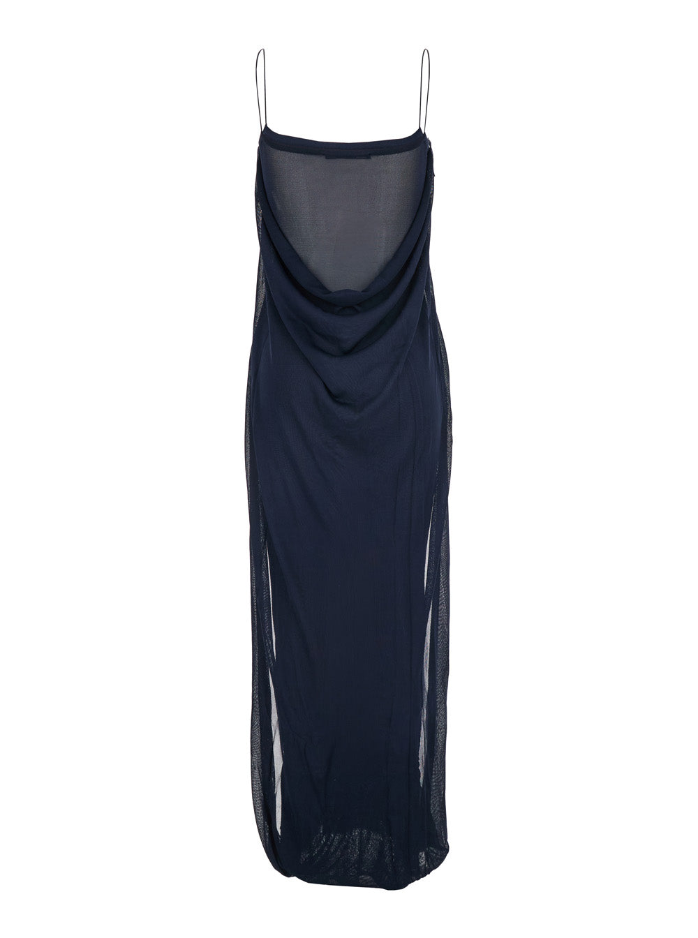 Jacquemus Women Blue Dress With Straight Neckline In Tech Fabric For Women JACQUEMUS