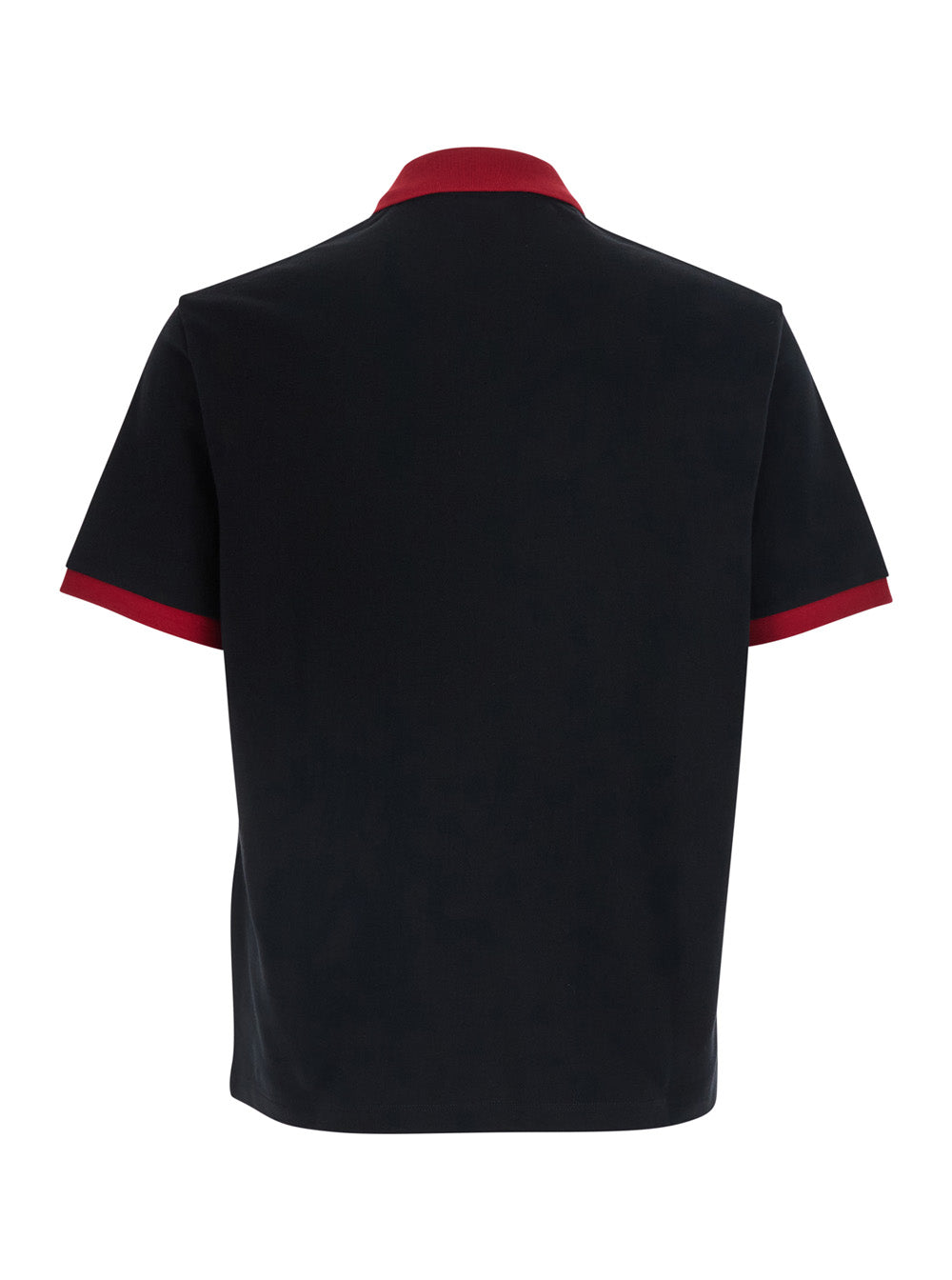 Versace Men T-Shirt 'Piquet' Black With Round Neck And Short Sleeves For Men VERSACE