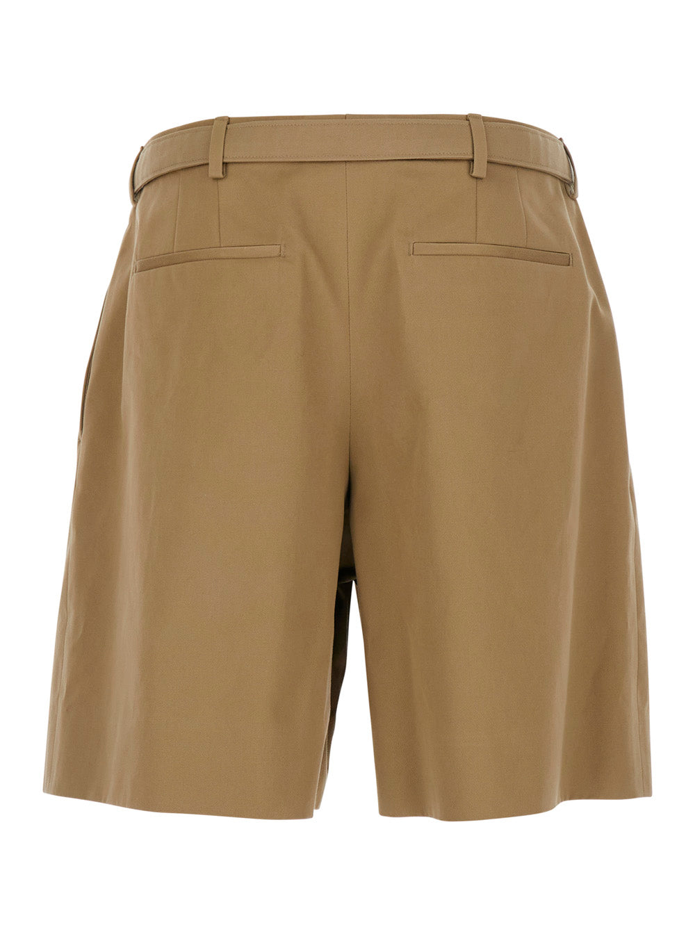 Saint Laurent Men Beige 'Cotton' Trousers With Side Pockets And High Waist For Men SAINT LAURENT