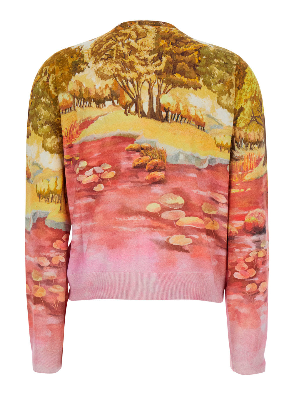 Versace Women Naturist Print Cardigan Look62 VERSACE