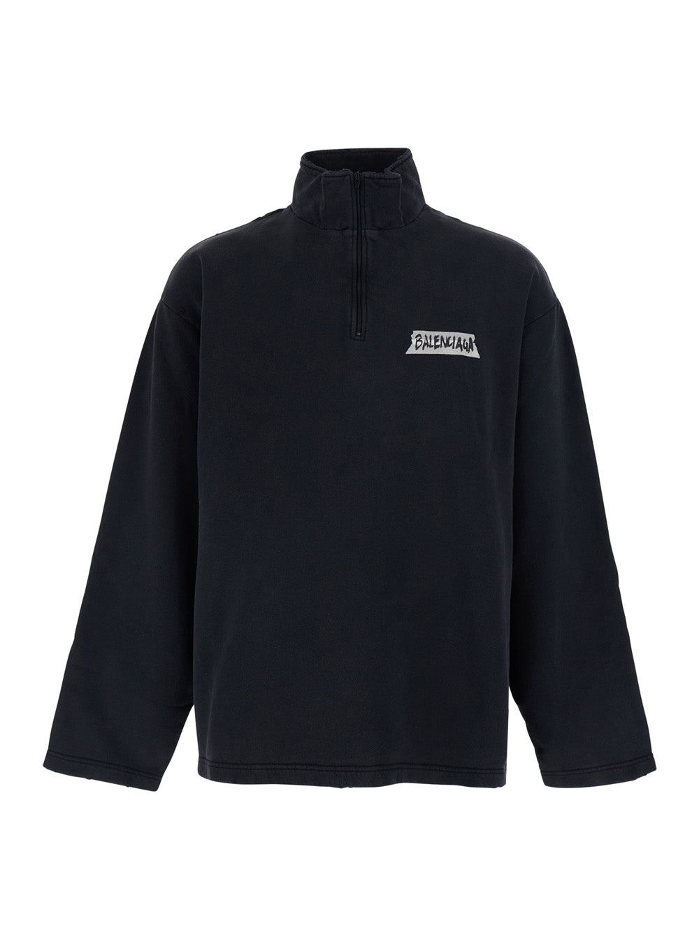 Balenciaga Men High Neck Zip Sweat BALENCIAGA