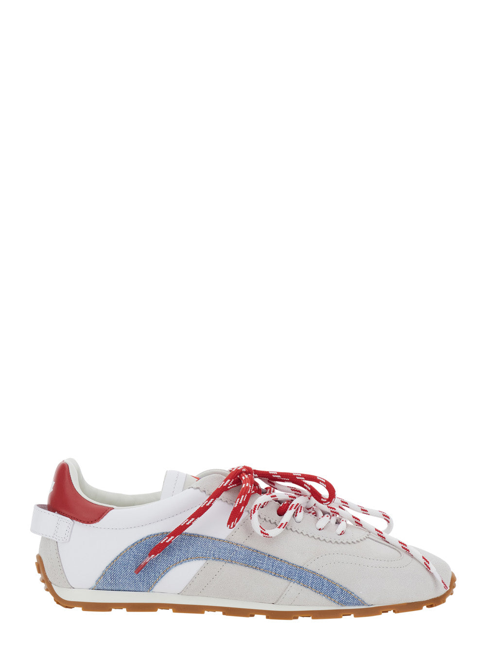 Dsquared2 Men 'Dc-642' White Low Top Sneakers With Logo Lettering On The Tongue And Logo Patch On The Back In Leather For Men DSQUARED2