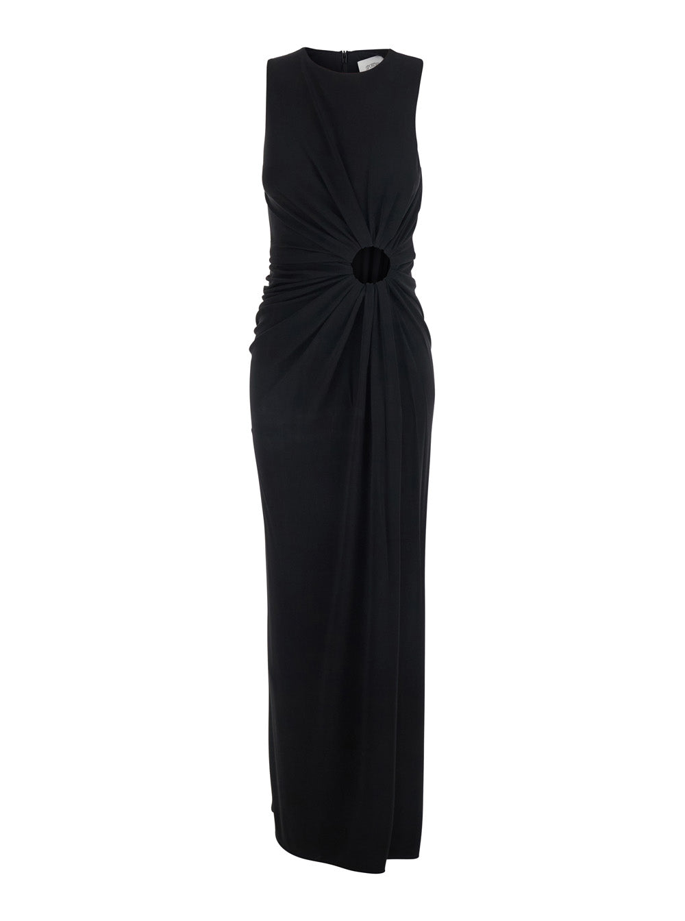 Sportmax Women Black Dress 'Spxsalett' With V-Neck And Long Sleeves In Viscose For Women SPORTMAX