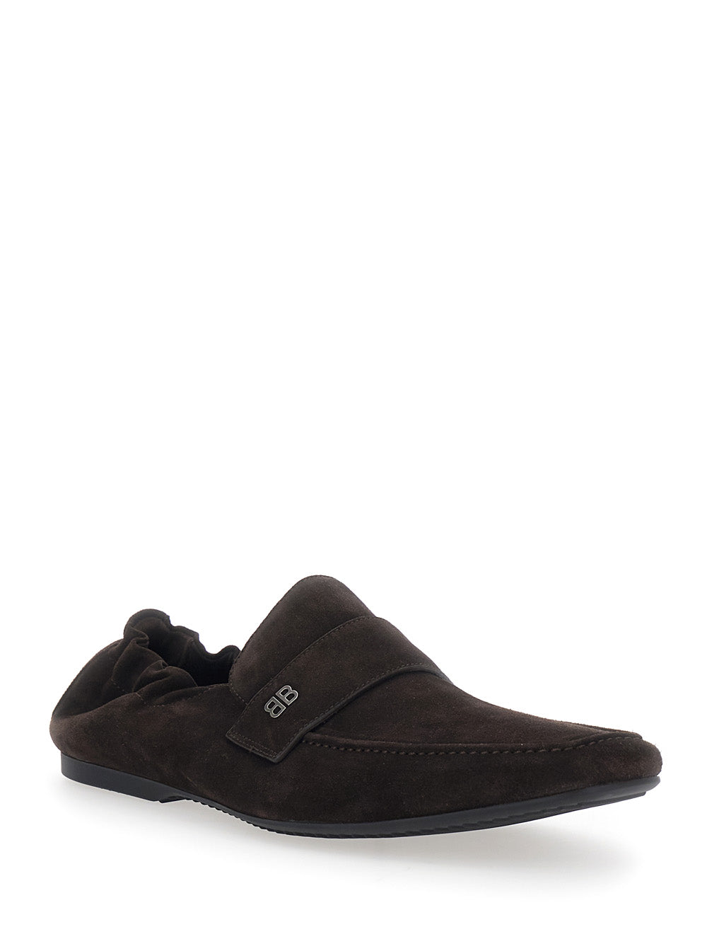 Balenciaga Men 'Palermo' Brown Loafers With Rounded Toe In Leather For Men BALENCIAGA