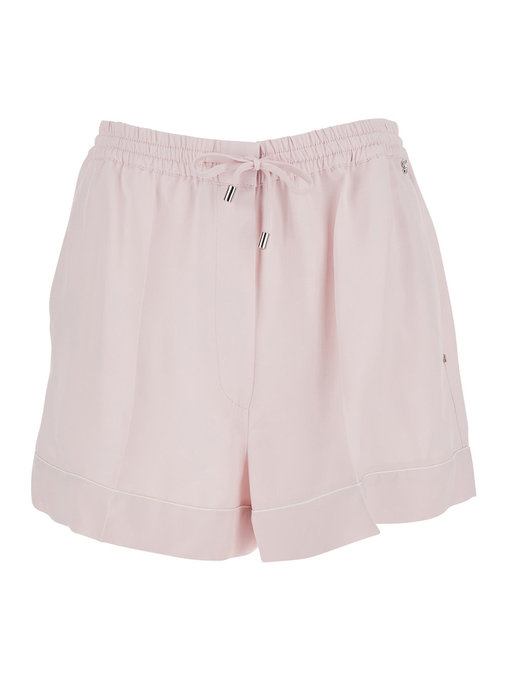 Sportmax Women Shorts 'Spxcrespo' Pink With Pockets And High Waist In Viscose Women SPORTMAX