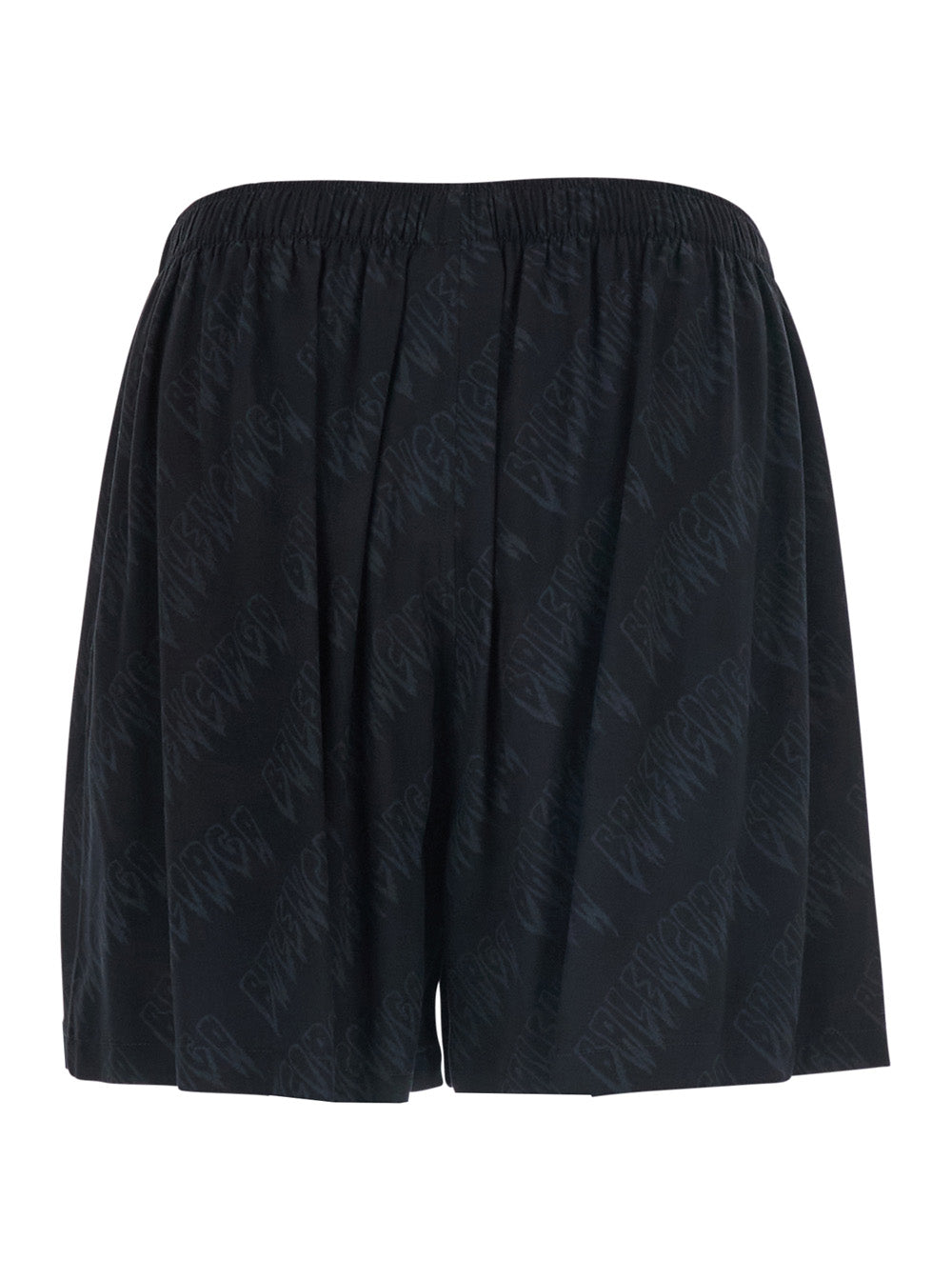 Balenciaga Men High-Waisted Shorts With Front Pockets In Black Viscose For Men BALENCIAGA