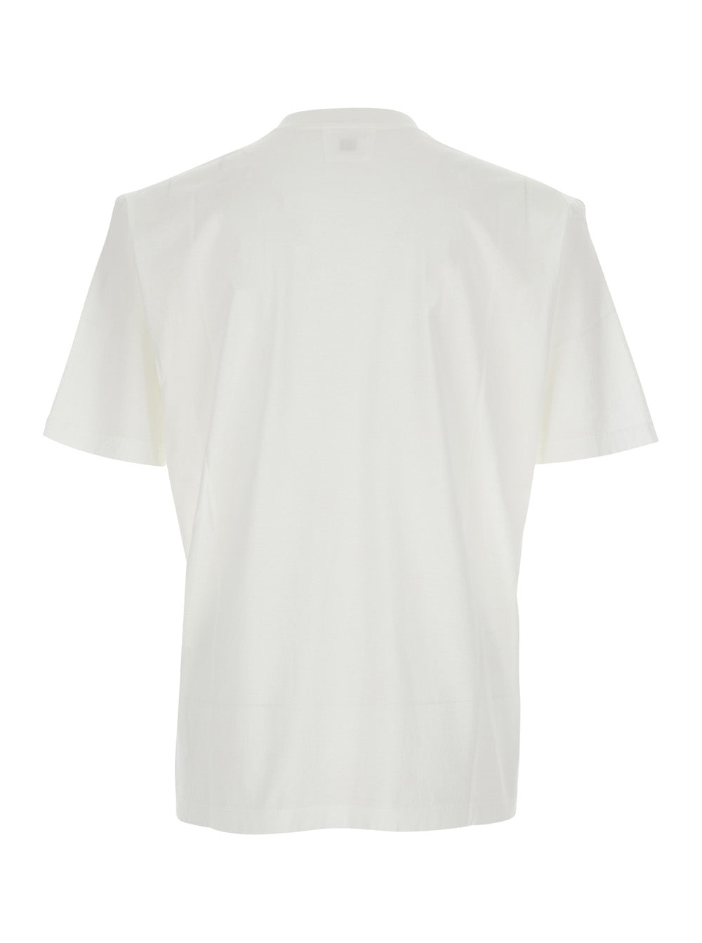 C.P. Company Men T-Shirt '0 Gravity' White With Round Neck And Short Sleeves In Cotton Men C.P. COMPANY