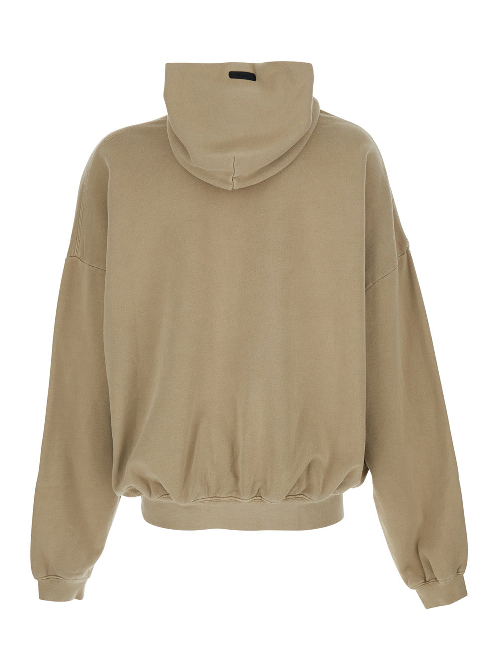Fear Of God Men Hoodie 'Training 90'S Hoodie Essentials' Beige With Fixed Hood In Cotton For Men FEAR OF GOD