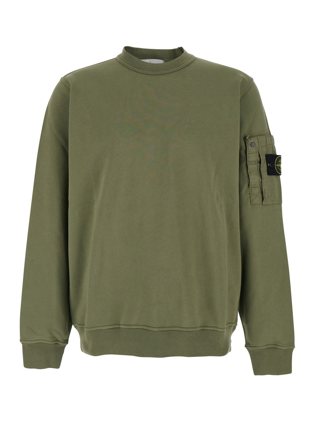 Stone Island Men Hoodie 'Taschino' Green With Logo On The Front In Cotton For Men STONE ISLAND