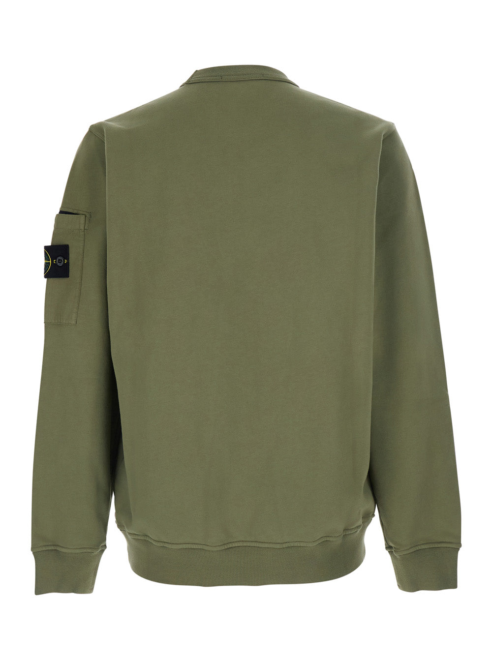 Stone Island Men Hoodie 'Taschino' Green With Logo On The Front In Cotton For Men STONE ISLAND