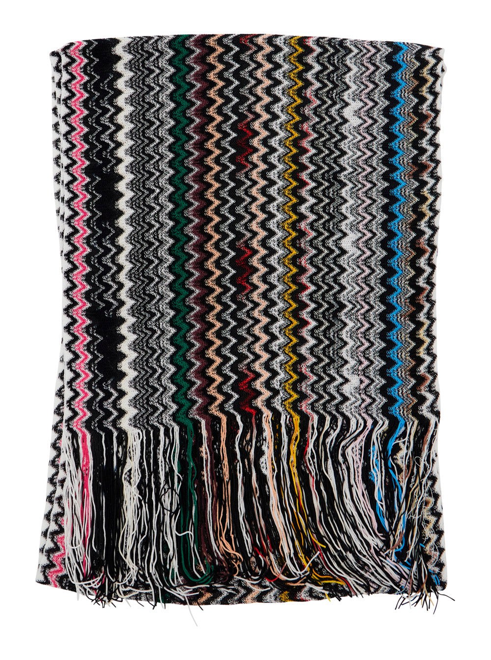 Missoni Women Scarf 'Sc35vida4940001' Multicolor With Zig Zag Motif In Viscose Women MISSONI