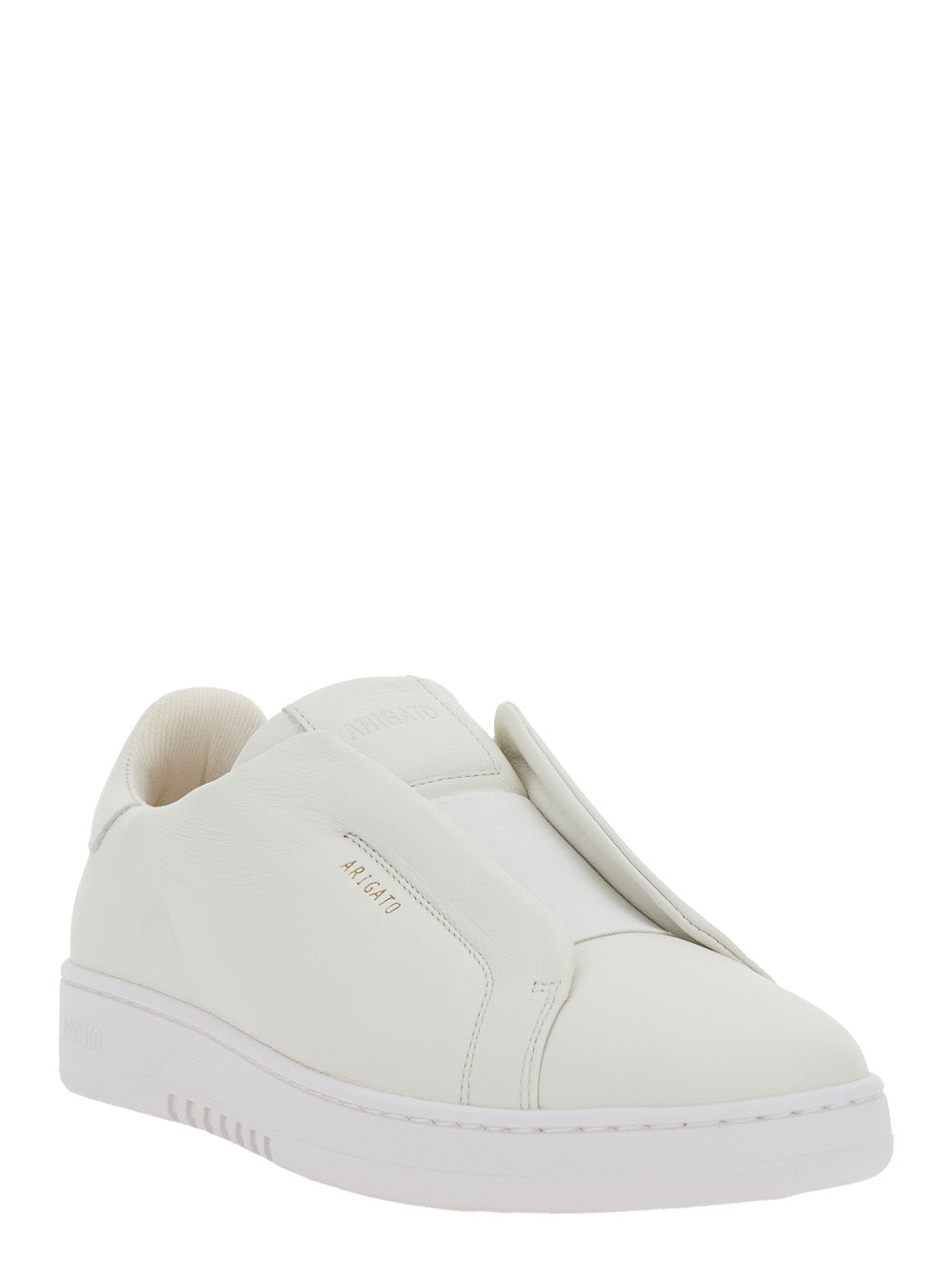 Axel Arigato Men 'Dice Laceless' White Sneaker With Lettering Logo On Side And Heel In Leather Man AXEL ARIGATO