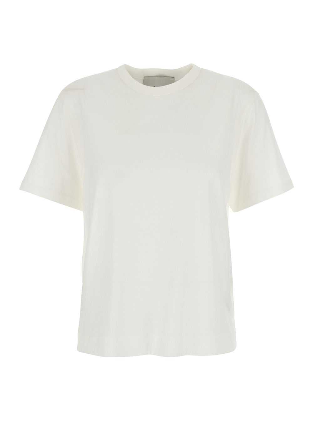 Ami Paris Women White T-Shirt With Ami De Coeur Patch In Cotton Woman AMI PARIS