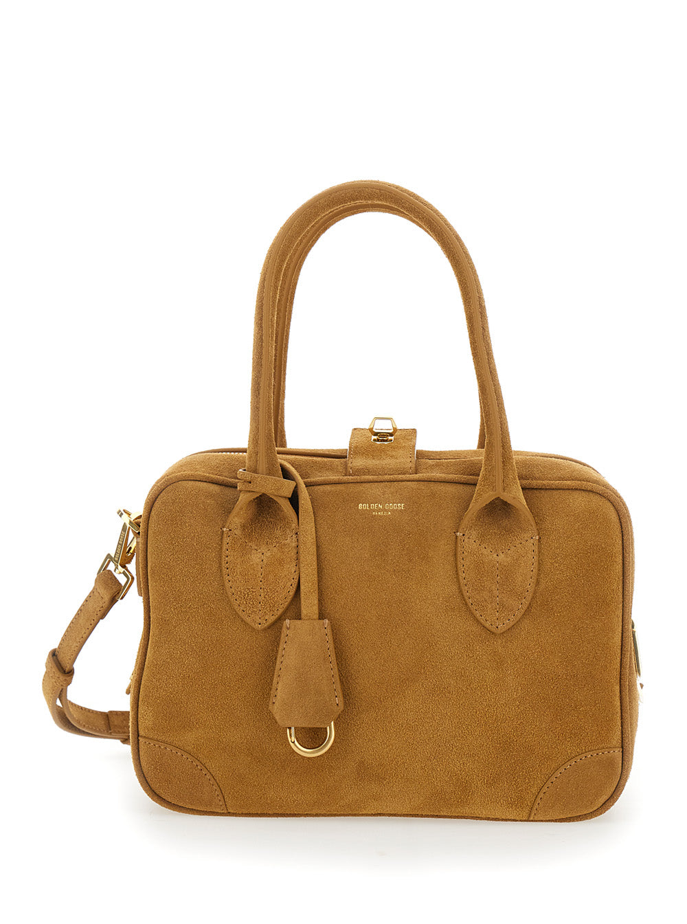 Golden Goose Women Handbag 'Vita' With Antique Brass Metal Details In Beige Leather For Women GOLDEN GOOSE