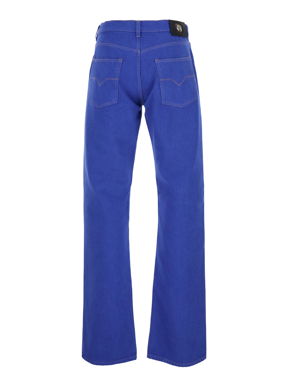 Versace Men Blue 'Fermo In Bull' Jeans With Five Pockets For Men VERSACE