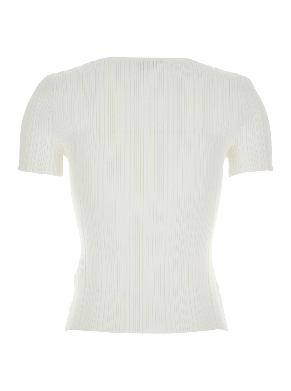 Self-Portrait Women White Lace Trim Knit Top - Dress With White Lace Details - Knitwear - In Fabric - Women SELF-PORTRAIT
