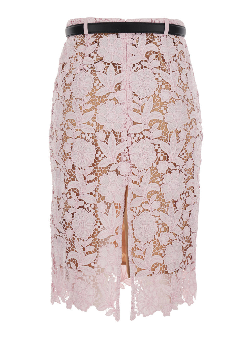 Self-Portrait Women Dress 'Pink Lace' With Pink Lace Details In Fabric SELF-PORTRAIT