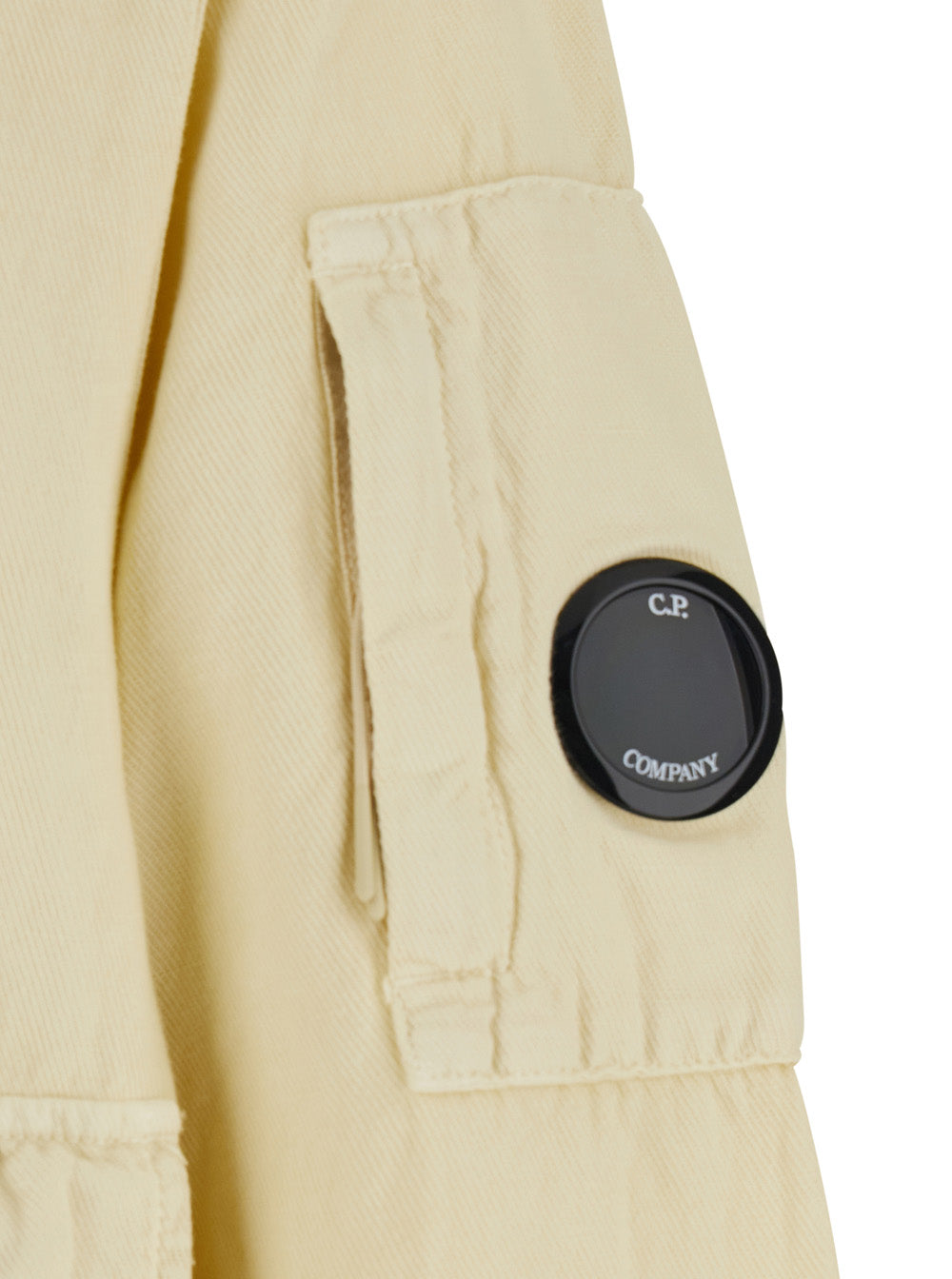 C.P. Company Men Beige 'Lino' Jacket With Front Closure And Side Pockets In Cotton And Linen For Men C.P. COMPANY